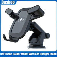 360° Rotation Car Phone Holder Mount Wireless Charger Stand Suction Cup Fast Charging Phone Bracket For iPhone Samsung Xiaomi*