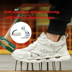 Men's Safety Shoes Anti Smashing Anti Piercing Resistant Wear Resistant Work Shoes  Zapatos De Hombres Safety Boots Man