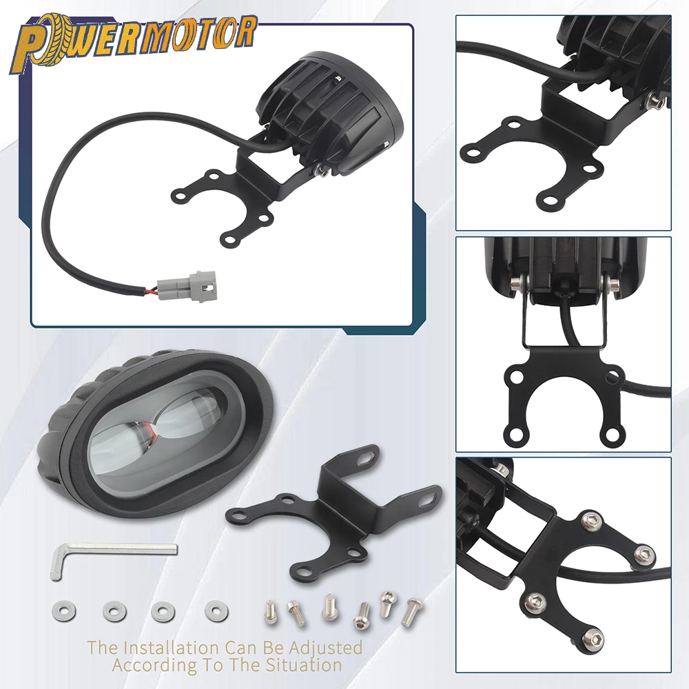 Headlight Kit Motorcycle Front Headlamp LED Light External For Surron Light Bee X S X260 X160 Segway Dirt Bike