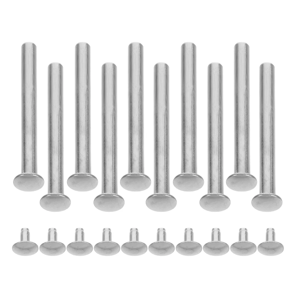10 Sets Fan Shaft Handheld Metal Rivet Nut Nuts Repair Kit Binding Post Screws Socket Cap Nail