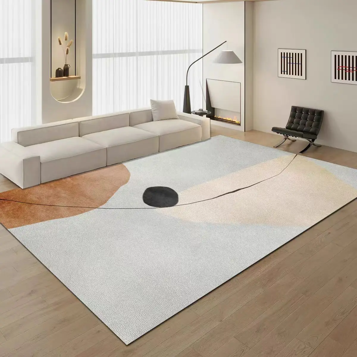 [124] New living room floor mat bedroom balcony carpet large area waterproof entrance door