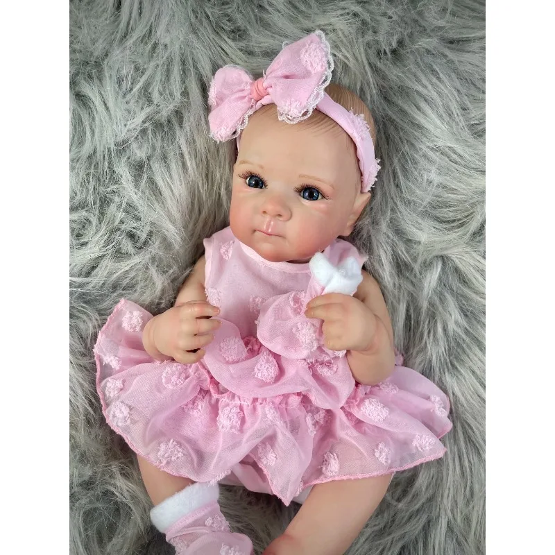 

18 Inch Bettie Full Body Soft Silicone Vinyl Girl Reborn Baby Doll With Painted Lifelike Hair Bebe Reborn Toys