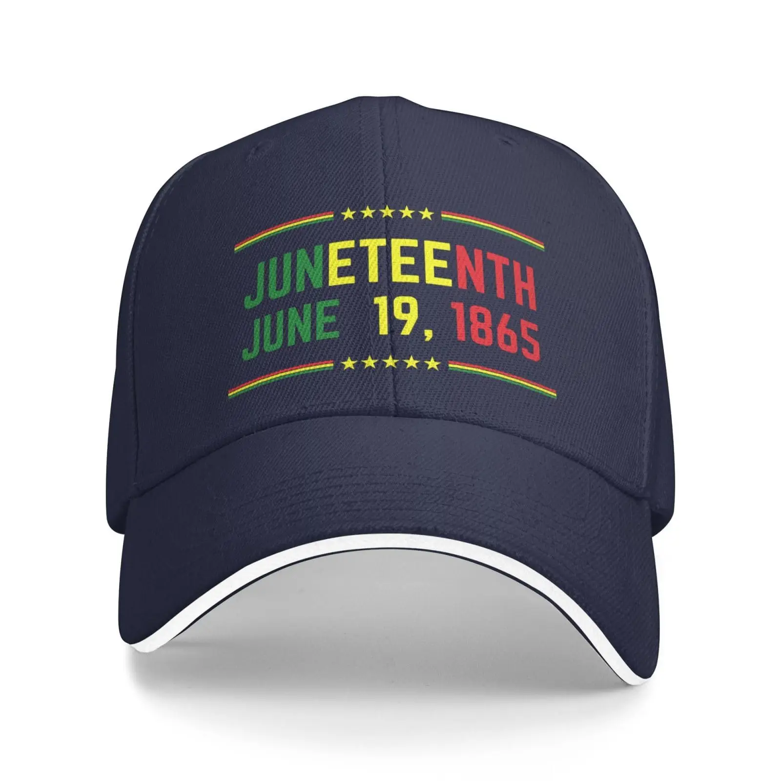 Juneteenth June 19th 1865 Baseball Cap Sandwich Duck Tongue Hat Spring Summer Unisex Fashion Sports Outdoor Travel Daily