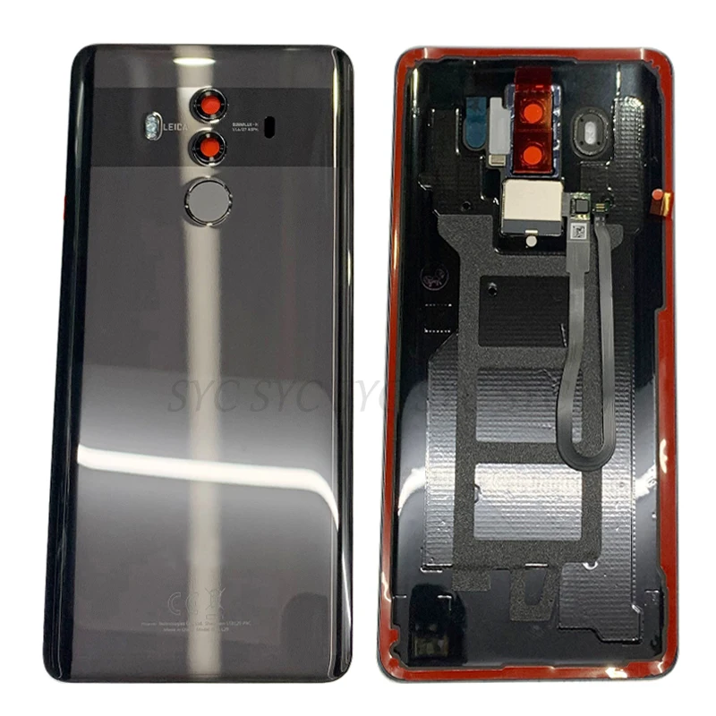 Original Rear Door Battery Cover Housing For Huawei Mate 10 Pro Back Cover with Fingerprint Flex Cable Logo Repair Parts