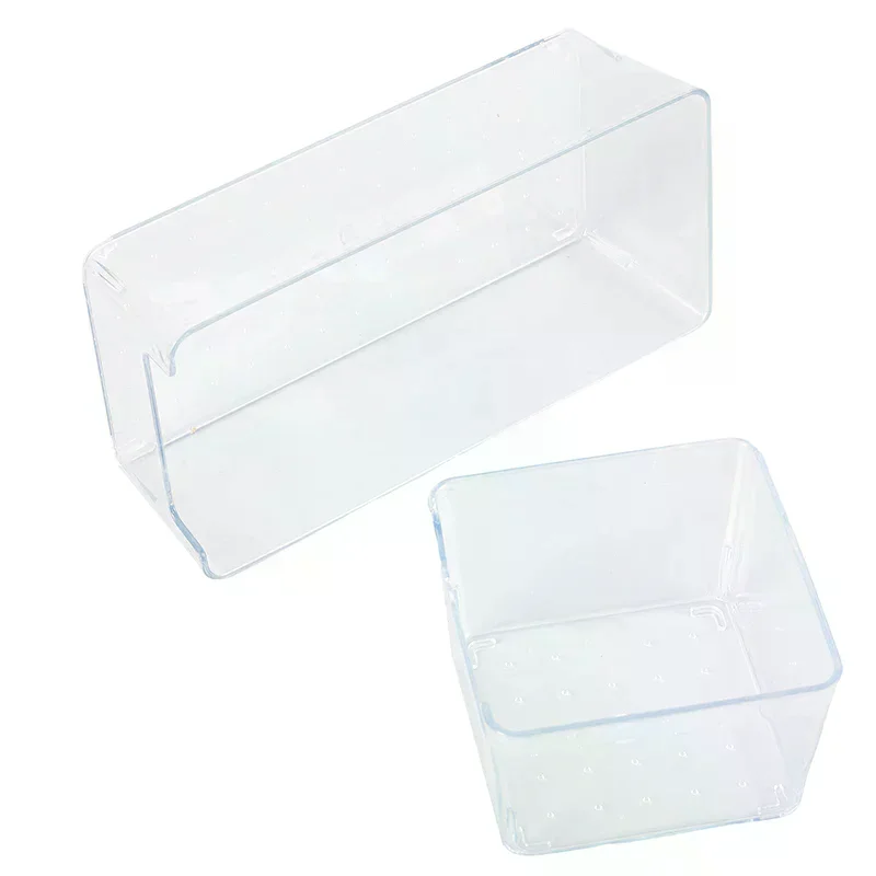 Acrylic Storage Box Transparent Desktop Organizer Large Capacity Stickers Box Subpackage Holder Desktop Stationery Storage Box