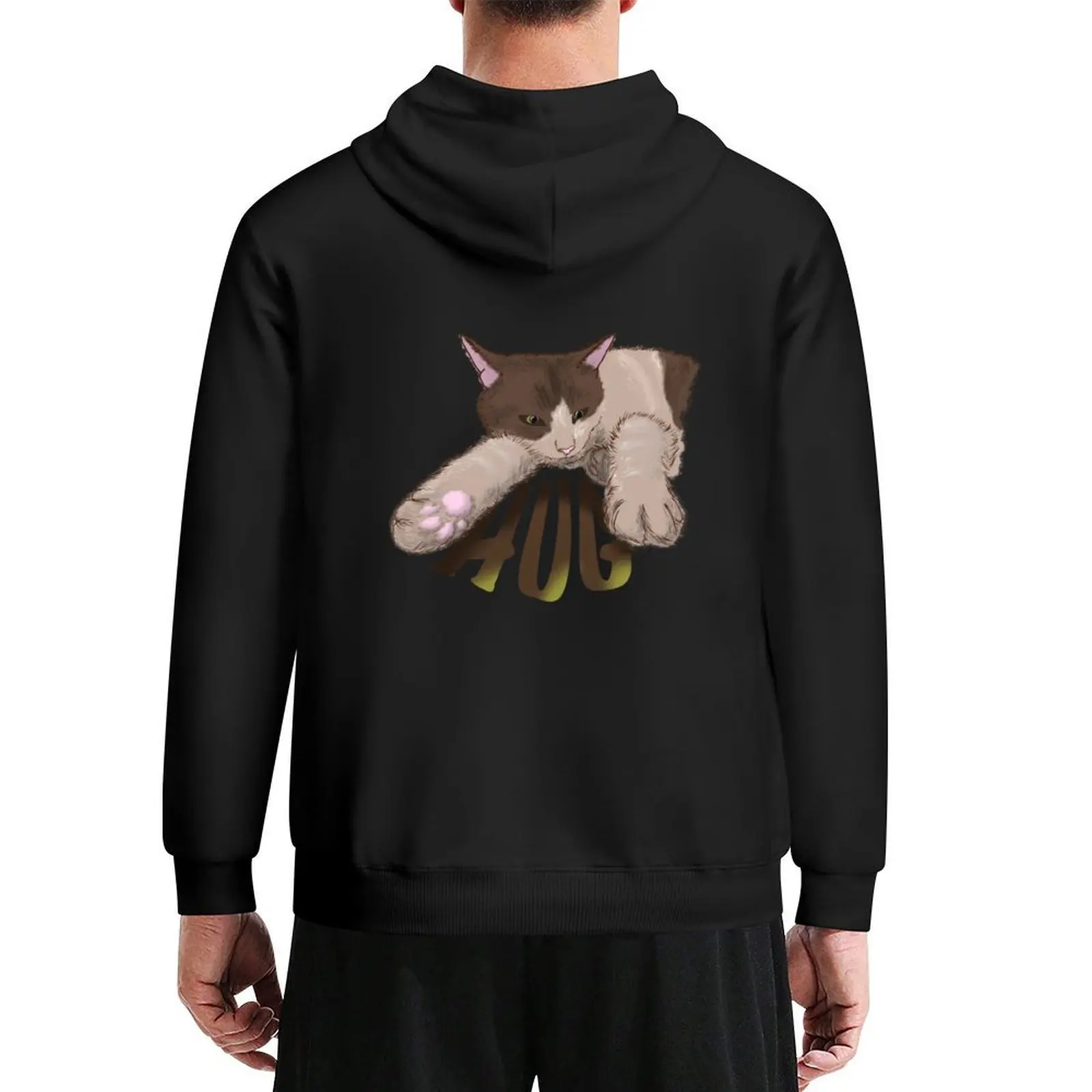 

Peanut, a cuddly cat wanting a hug Hoodie men's sweat-shirt hooded shirt men wear anime clothing hoodie man