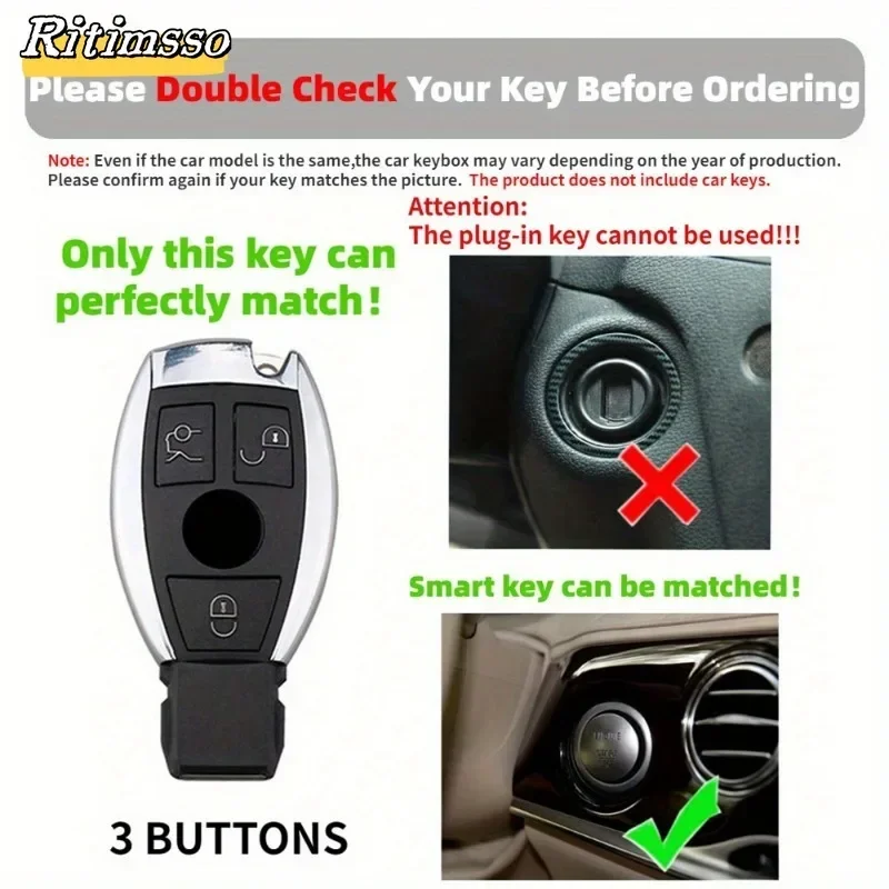 Fashion TPU Car Smart Key Case Cover Shell For Mercedes Benz A C E S Class GLS GLA GLK GLC CLS CLA W204 W221 W212 W205 W176 W463