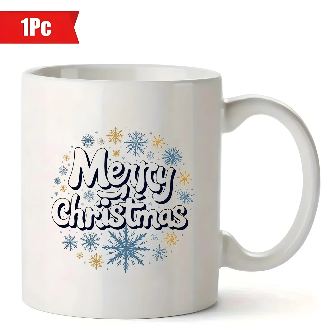 كوب سعة 11 أونصة + كوب ندفة الثلج الكرتوني + هدية مكتوبة بخط اليد لعيد الميلاد المجيد - كوب للأطفال كوب قهوة للمكتب العائلي #2