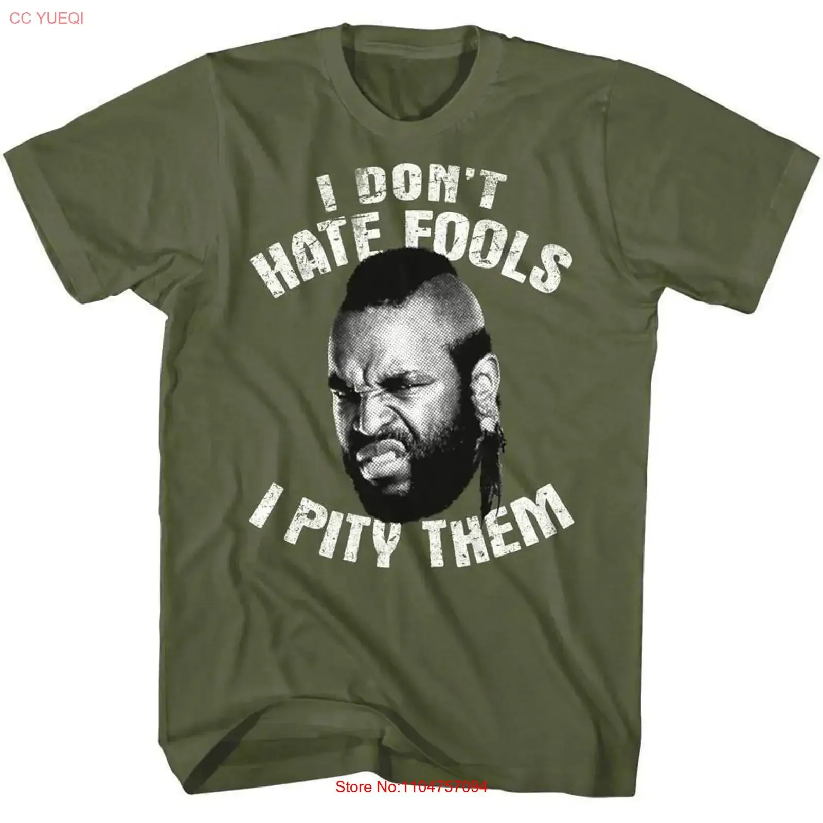 Mr T Pity Them Fools Men's Shirt vintage Washed Casual Stylish designer clothes Unisex graphic Top For Everyday Wear Breathable