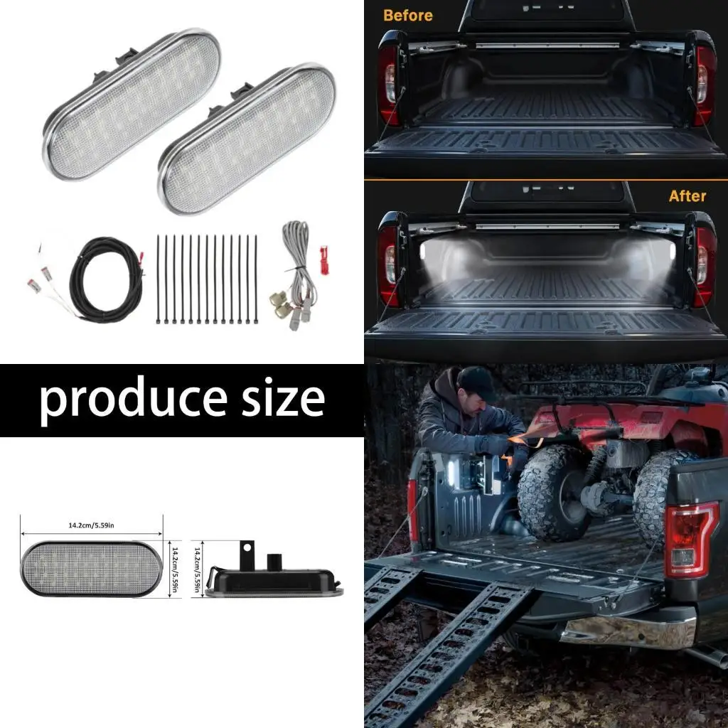 

J0MA High Efficiency LED Light Easy to Install Waterproof Lamp for Car F150