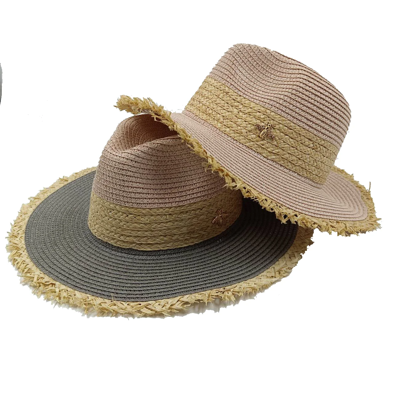 Green straw hat New straw hat Women's travel beach hat French straw woven sun hat Summer hat шляпа женская летняя