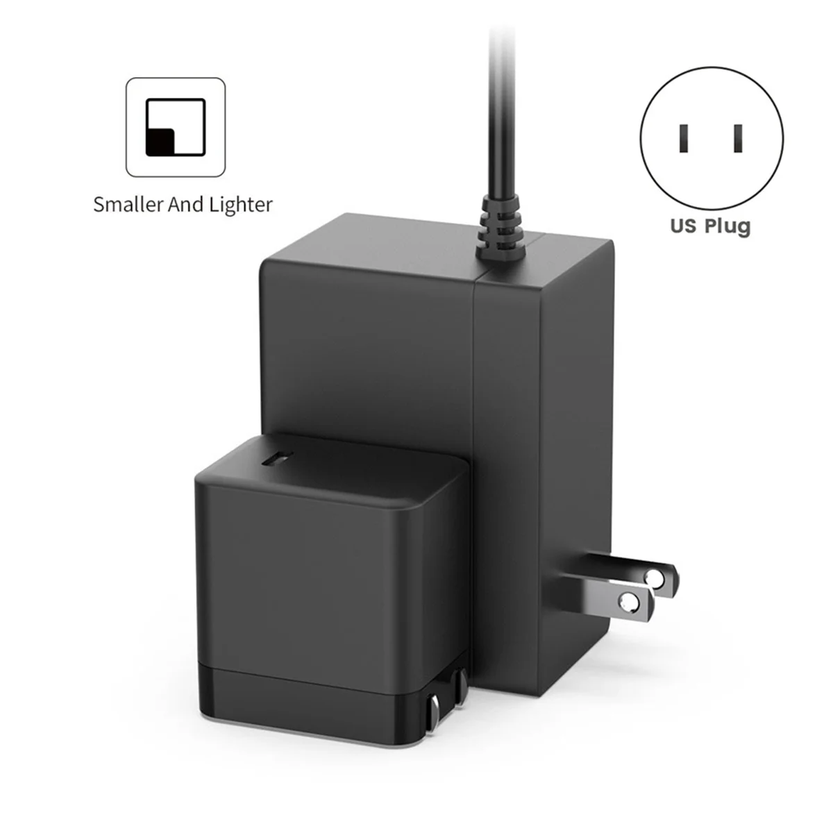ABNJ PD 45W USB C Charger Fast Charging Adapter Type C Cable for Switch 2 Switch/OLED/Lite US Plug - view 6