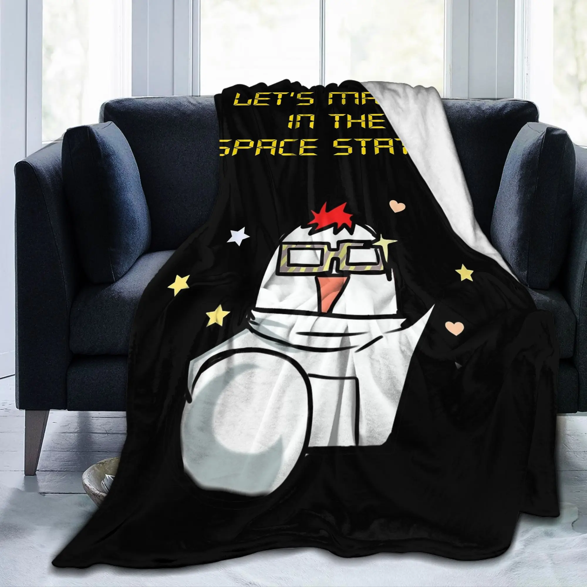 Mystic 707 Collection Messengers Flannel Throw Blankets Funny Meme Bedding Throws Knitted Blanket Travel Ultra-Soft Breathable