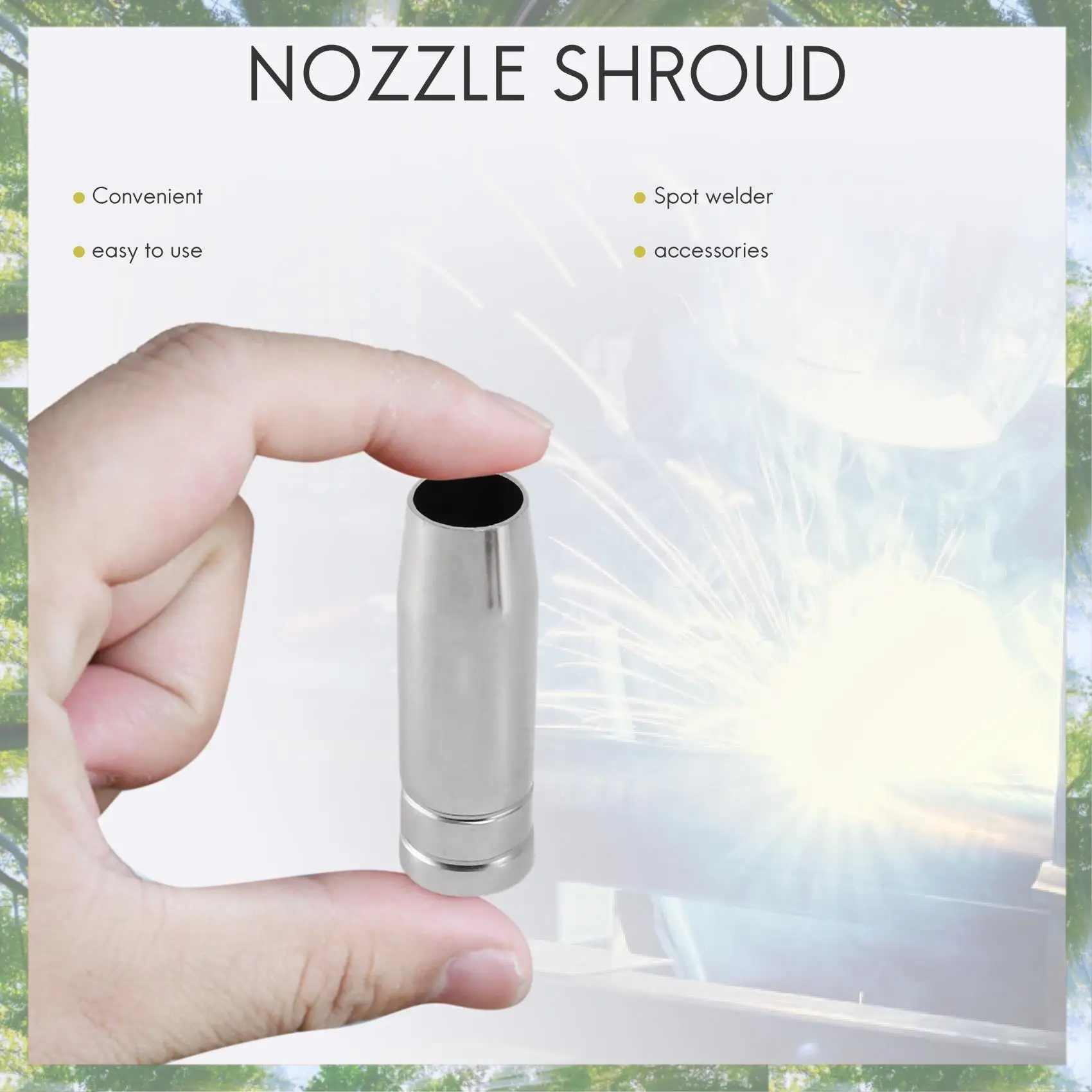 

Premium-17Pcs/Set 15Ak Mig/ Welding Nozzle Contact Tips 0.8X25mm M6 Gas Connector Holder Set