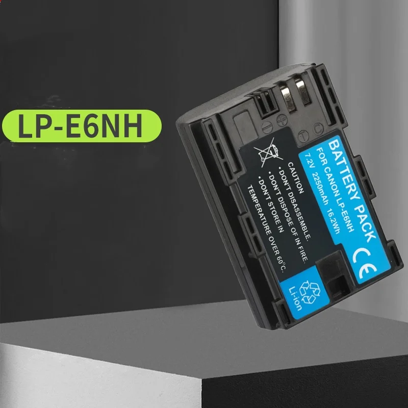 LP-E6NH LPE6NH Camera Battery For Canon EOS R R5 R6 5DS 6D 7D 60D 70D 80D 90D USB Battery Charger