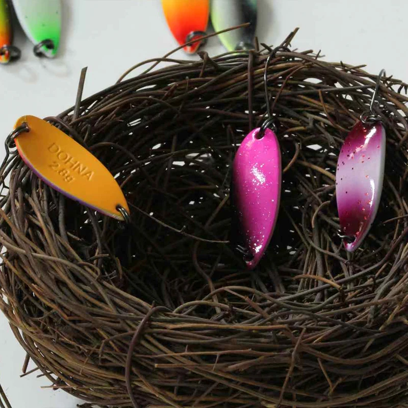 1Pc Peche Leurre Pesca Dohna Löffel 2,8g 30mm Bunte Löffel Köder Kupfer Stream Metall Angeln Locken für Forelle Döbel Barsch Lachs – Detail 7
