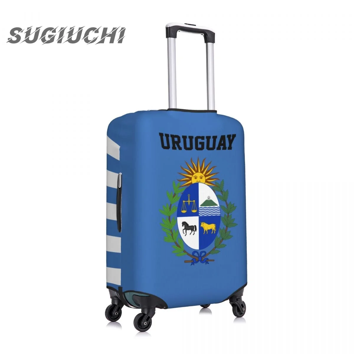 Uruguay Country Flag Luggage Cover Suitcase Travel Accessories Printed Elastic Dust Cover Bag Trolley Case Protective