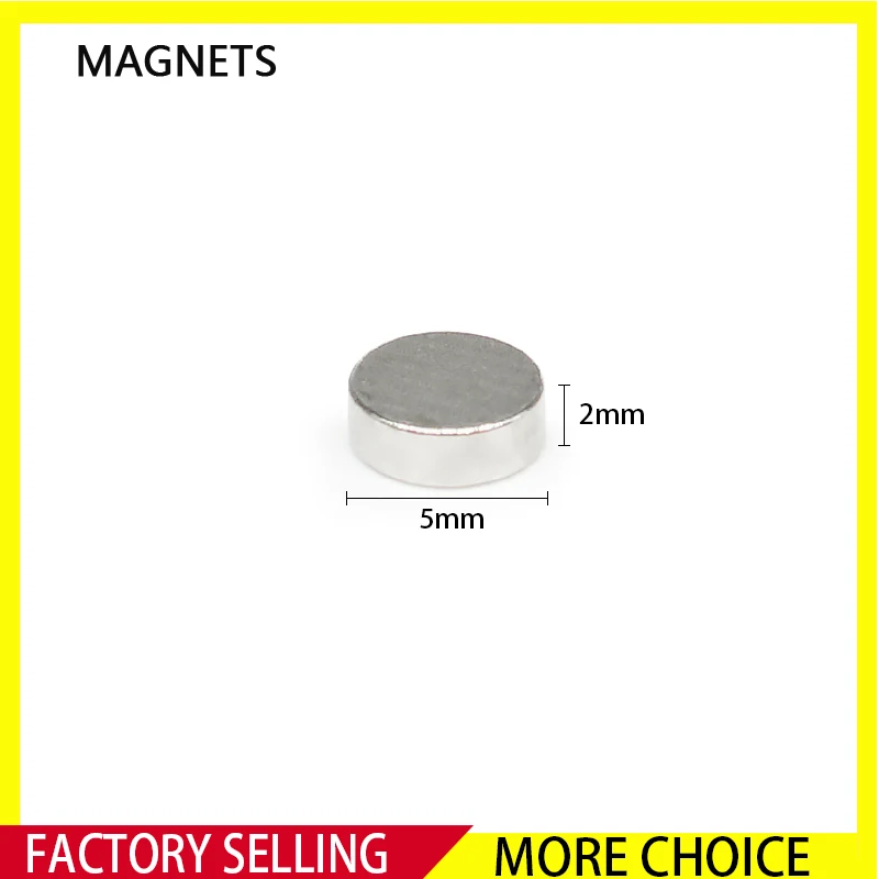 

50/100/200/500/1000/1500PCS 5x2 Rare Earth Strong Magnets 5x2mm Small Round Magnets Disc 5mmx2mm Permanent Neodymium Magnets 5*2