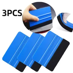 1/3pcs Car Stickers Film Install Squeegee Vinyl Carbon Fiber Scraper with Felt Squeegee Tool Film Wrapping Car Wrap Tools