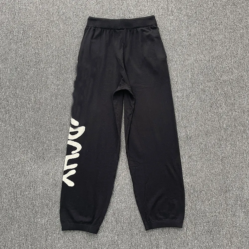 

SY-182 Черные хлопковые джоггеры с вышивкой — уличные спортивные брюки в стиле хип-хоп, модные повседневные беговые брюки для евро на весну/осень