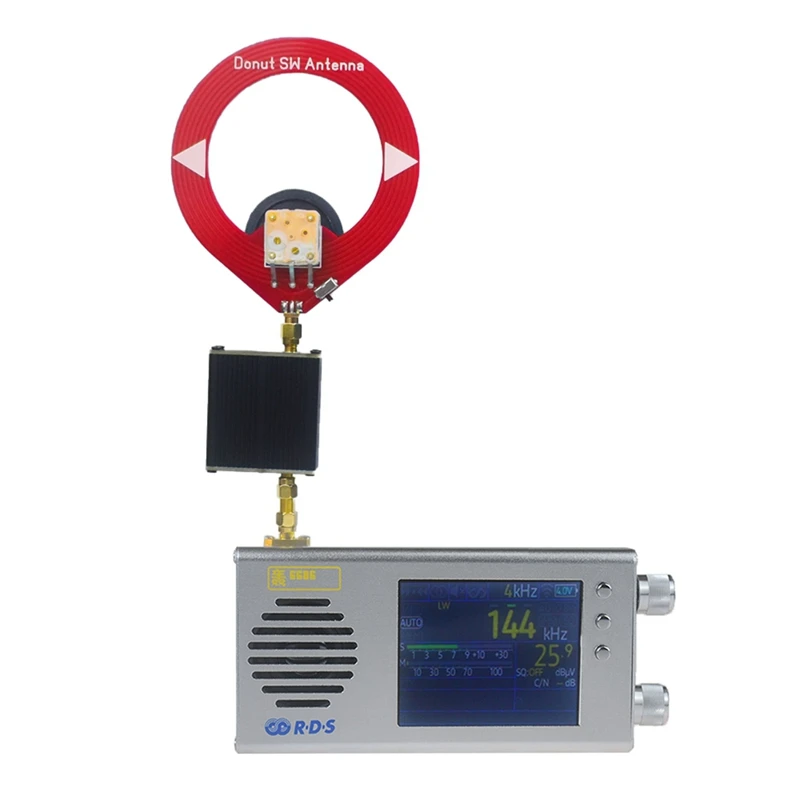 

TEF6686 Radio Receiver All Band FM/MW/Shortwave /LW Radio Portable Handheld Radio With Donut Antenna Amplifier