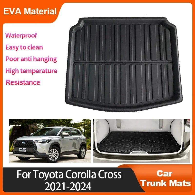 

Car Rear Trunk Mat For Toyota Corolla Cross Hybrid 2024 2023 2022 2021 Waterproof Protective Anti-Slip Storage Pad Accessories