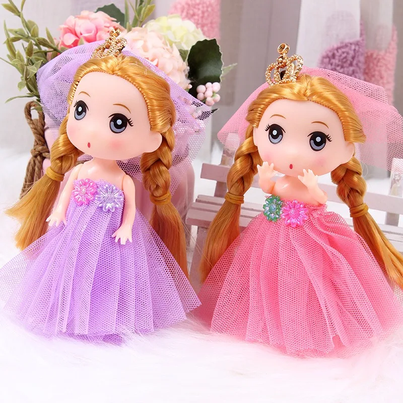 12 سنتيمتر فستان الزفاف المد المستمر الخلط المفاتيح قلادة الأميرة فتاة الإبداعية هدية صغيرة دمية أفخم المفاتيح #3