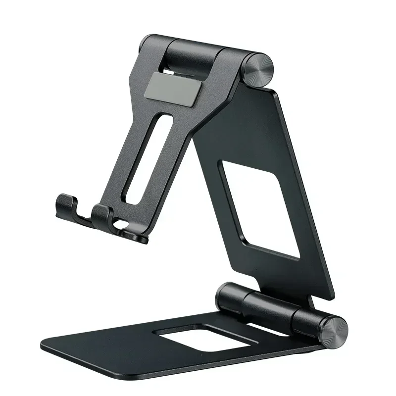 For Aluminum Alloy Phone Bracket Foldable Portable Tablet Desktop Tiktok Live Stream Metal Lazy Person Phone Holder Easy to use