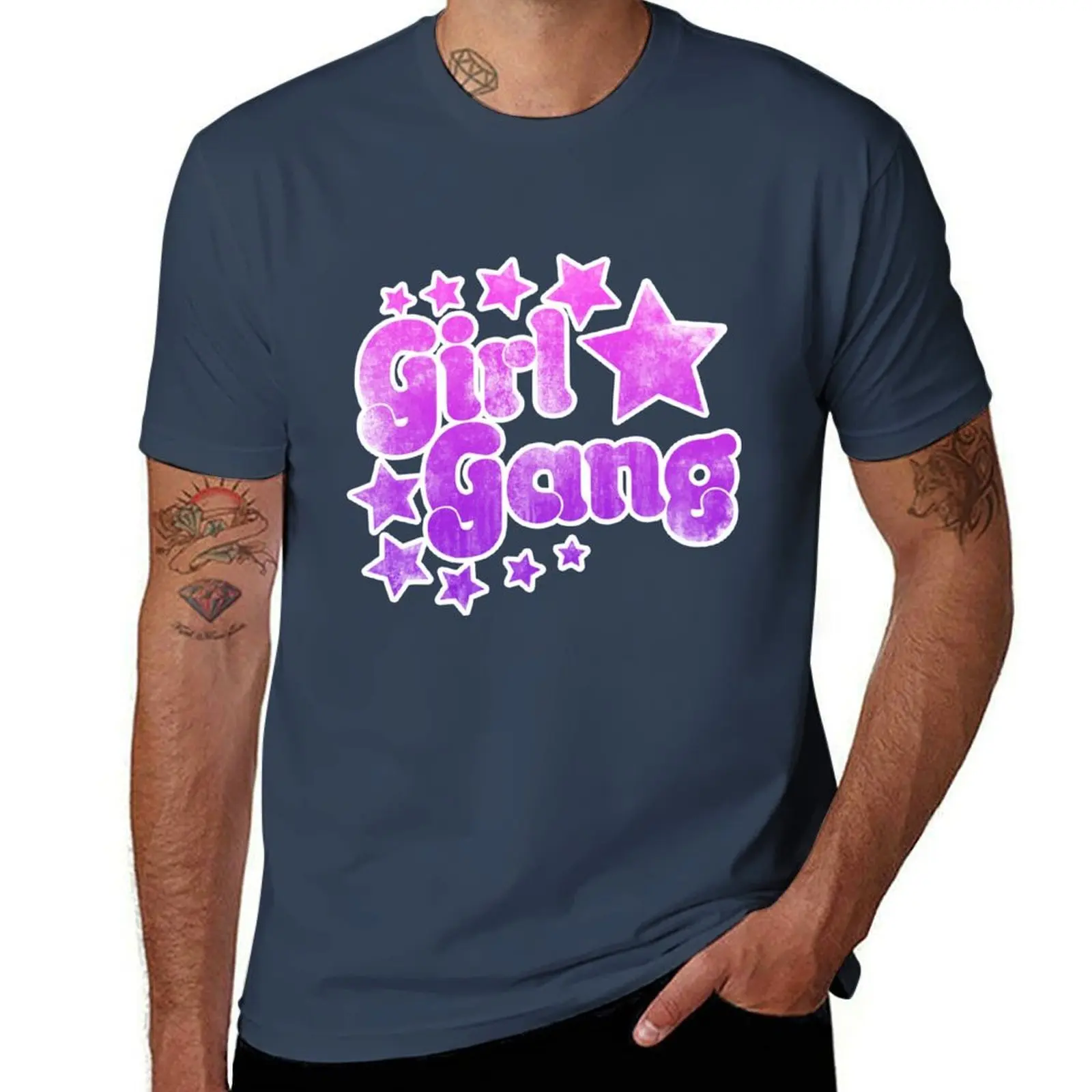 

Vintage girl gang T-Shirt Basic Breathable Solid Color T-Shirt