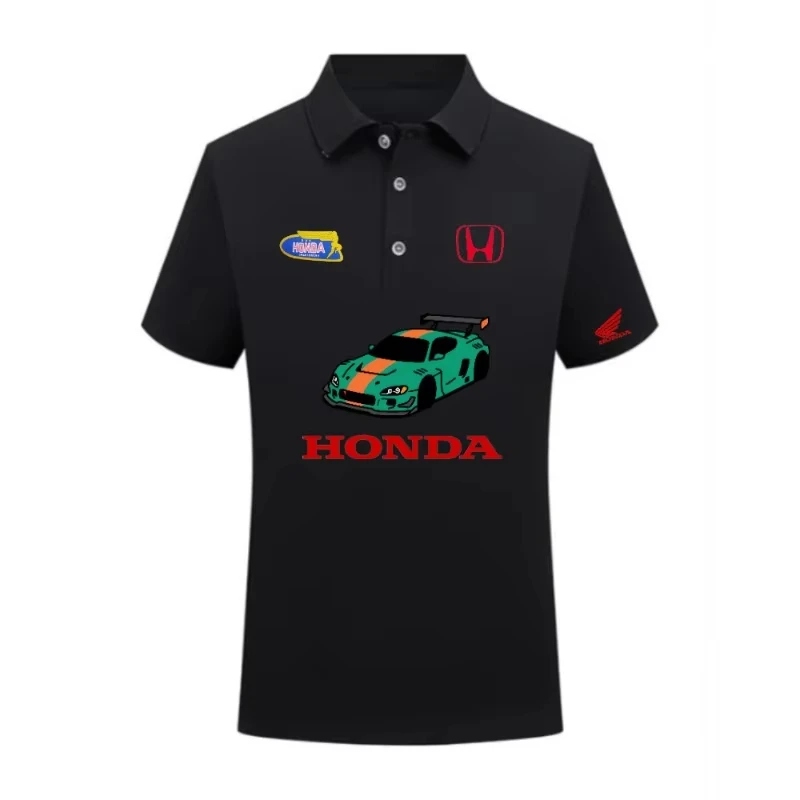

Honda's new novelty summer POLO men's and women's motorcycle breathable riding shirt short-sleeved racing suit with printing