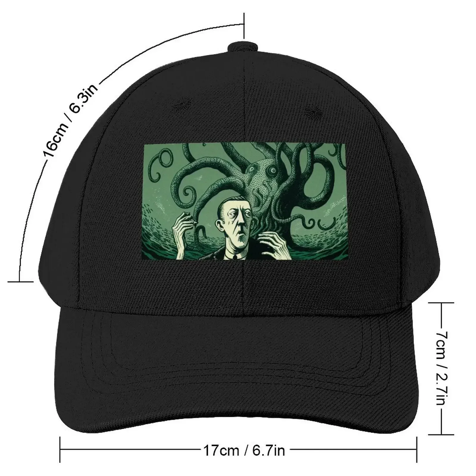 Lovecraft, and a Tentacular Horror Baseball Cap Dropshipping Anime fashionable hiking hat For Women Men's