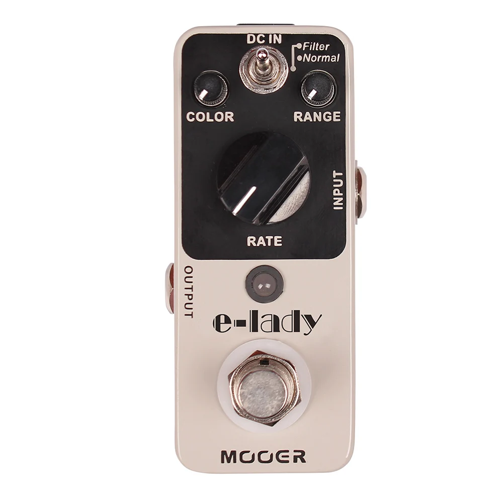 

MOOER E-Lady Guitar Effects Pedal Analog Flanger 2 Modes Normal Filter True Bypass Full Metal Shell Guitar Effects Accessories