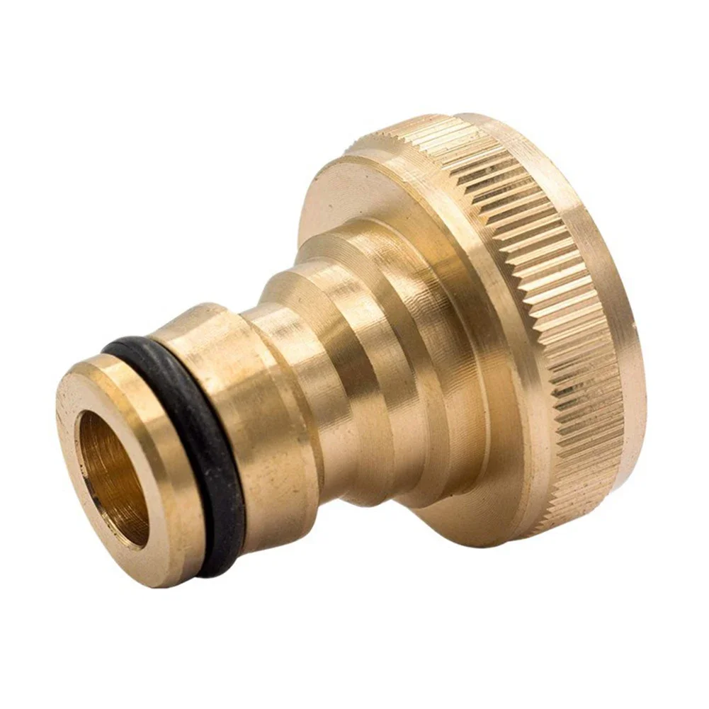 Hose Adaptor Water Pipe Connector Made Of Premium Brass Makes Firm Connection Tap Faucet Adaptor Garden Golden