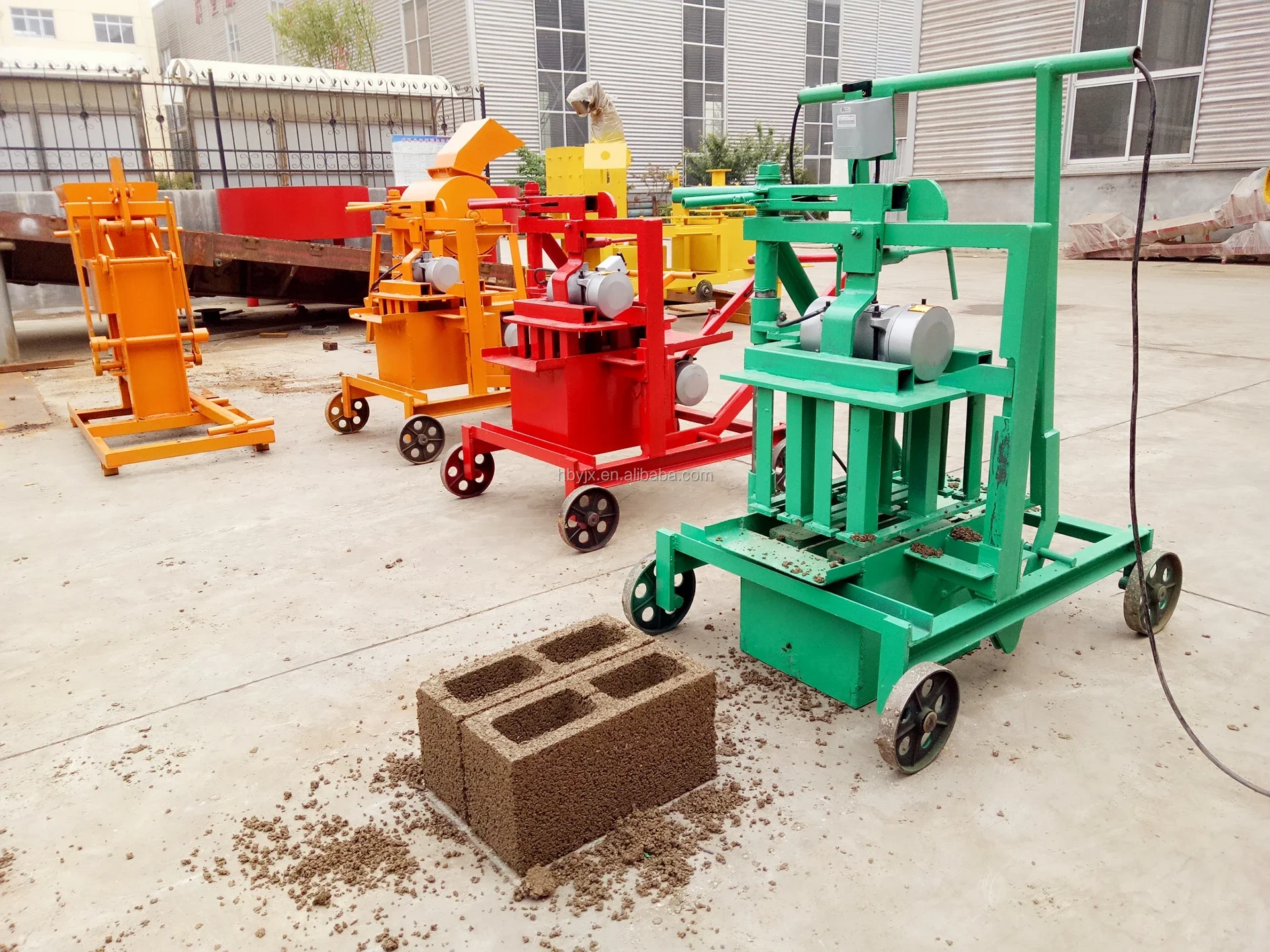 QMJ2-45 automatic sandstone making block making machine/concrete stamp machine