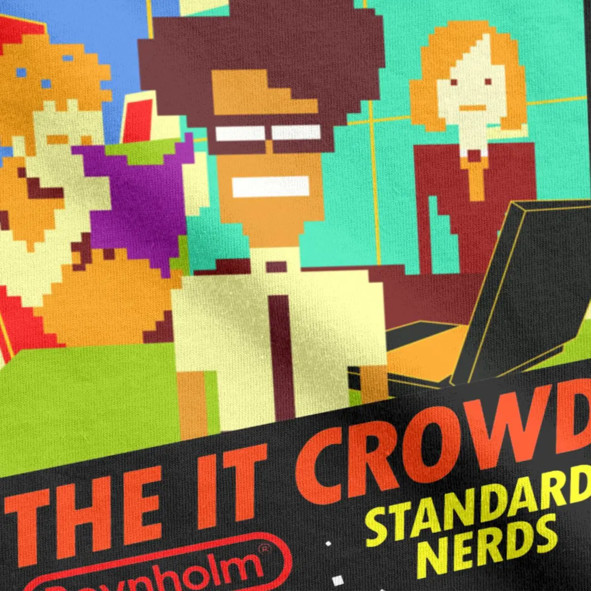 The It Crowd Nes 8 Bit Game Nerds Funny Tech Britain Sitcom T-Shirts Men Cotton T Shirt Short Sleeve Tee Shirt Original Tops