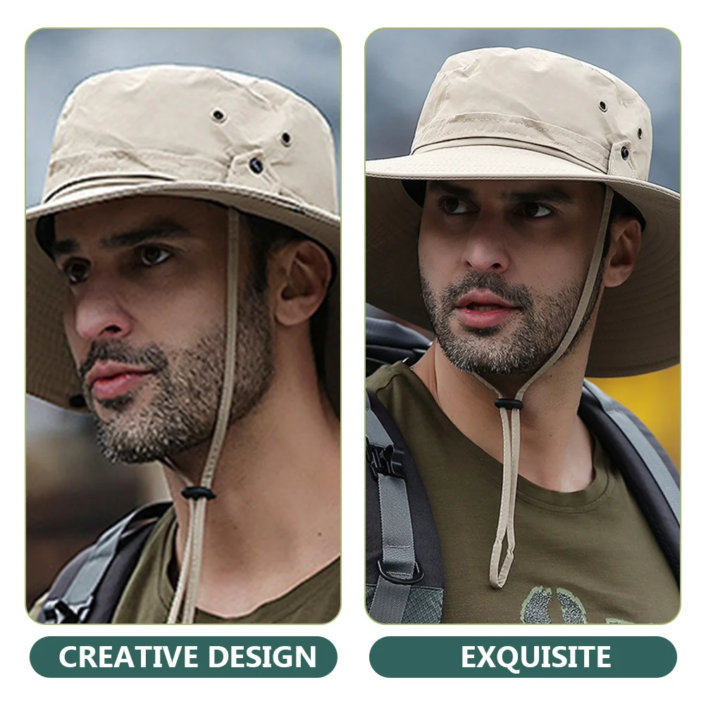 

Protection Summer Sun Visor Fisherman's Hat Hats for Men Hiking Fishing Women's Straw