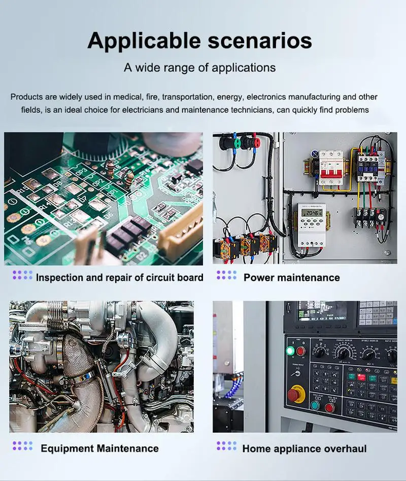 ET12S/ET11S 2 w 1 kamera termowizyjna na podczerwień multimetr cyfrowy 10800 pikseli kamera termowizyjna ekran dotykowy przenośny termometr narzędzie