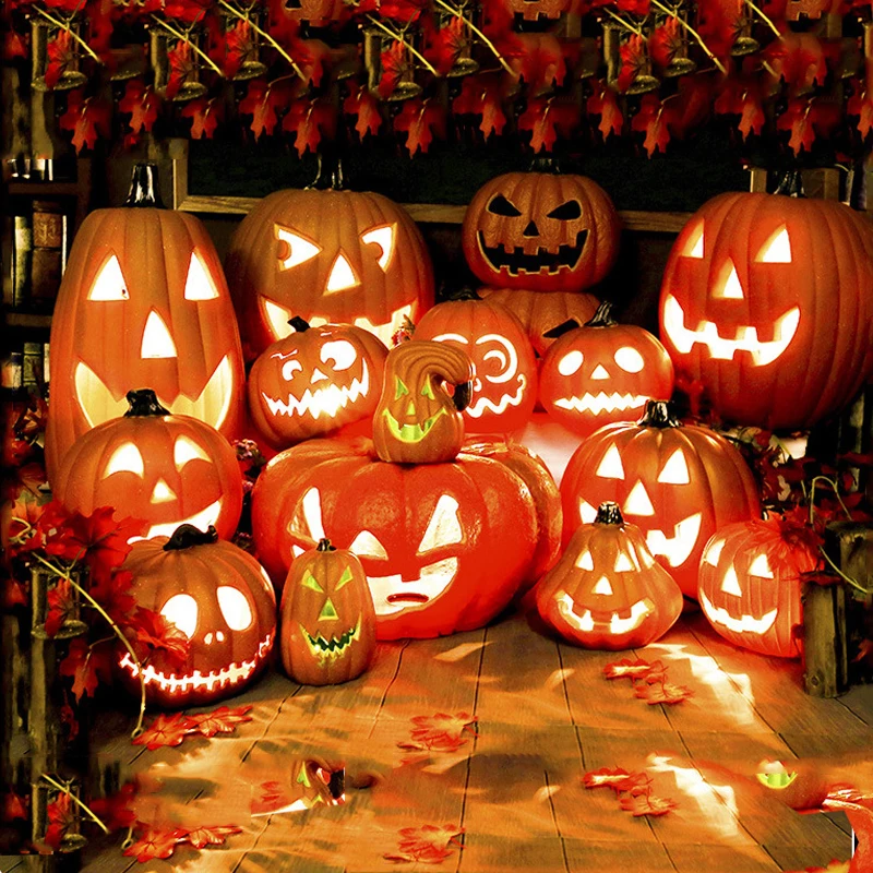 Halloween Decoration Pumpkin Led Lights Festival Accessories Outdoor Yard/garden Decor Horror Party Scream Ghostface Halloween