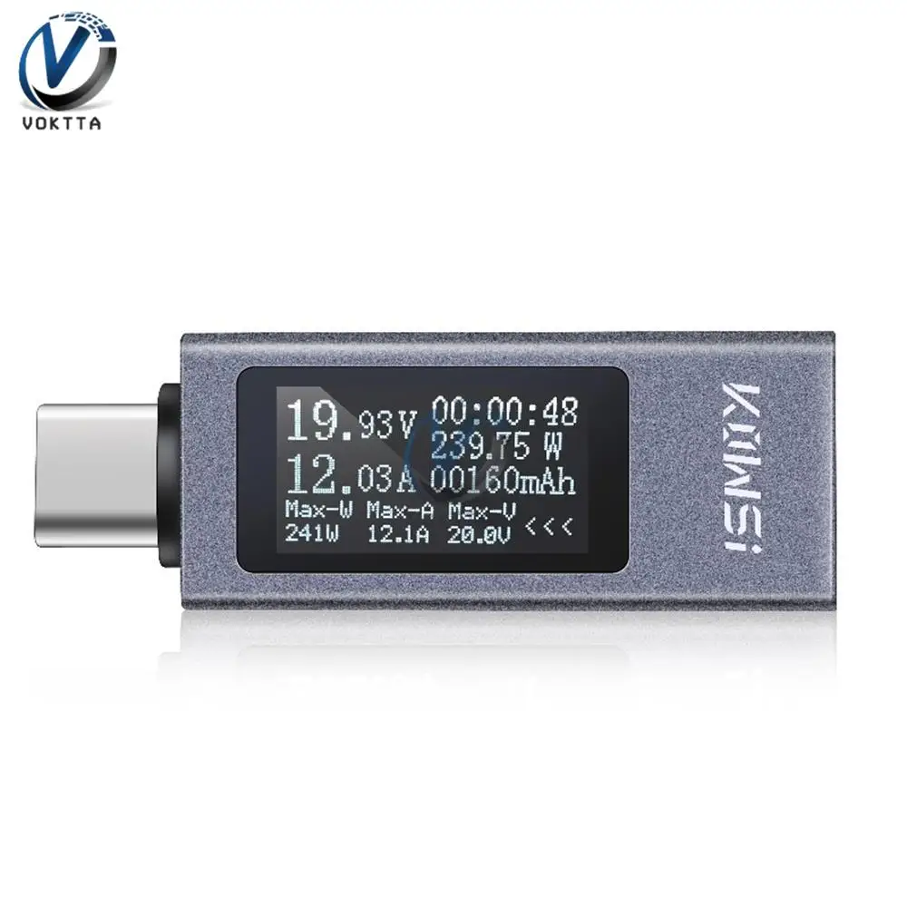 KWS-2301C LCD Display Voltmeter Ammeter DC4-30V 0-12A Voltage Current Tester Energy Power Meter USB Battery Charging Tester