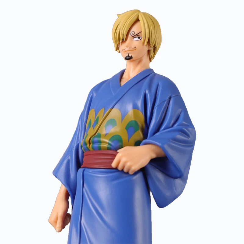 Bandai Original Banpresto Anime One Piece DXF The Grandline Series Sanji Yukata Ver. PVC Anime Model Toys