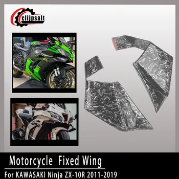 New motorcycle fairing parts kit zx-10r fixed wing aerodynamic wing spoiler for KAWASAKI ZX10R ZX-10R 2011-2018 2019