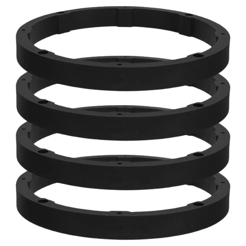 4 Anillos Espaciadores Universales para Altavoces de Automóvil de 6.5 Pulgadas, Construcción Sólida, Reduce la Vibración, Compatible con la Mayoría de los Modelos de Automóviles, Sonido Mejorado
