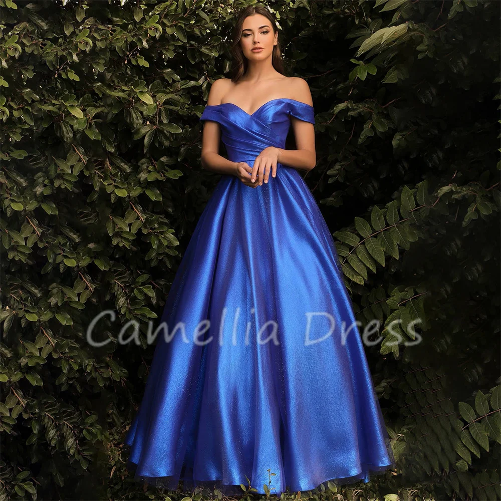 

Gorgeous A-line Evening Dresses Off The Shoulder Party Dresses Sweetheart Formal Dresses Vestidos De Fiesta فساتين السهرة