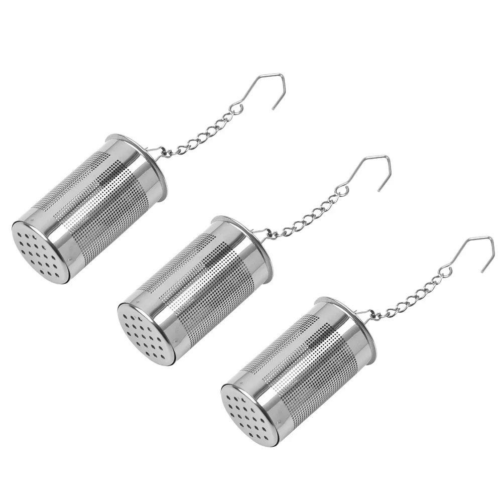 

3pcs Tea Filter Strainer Mesh Infuser for Loose Leaf Teas Stainless Steel Reusable Kitchen Bar Easy Clean Drainer