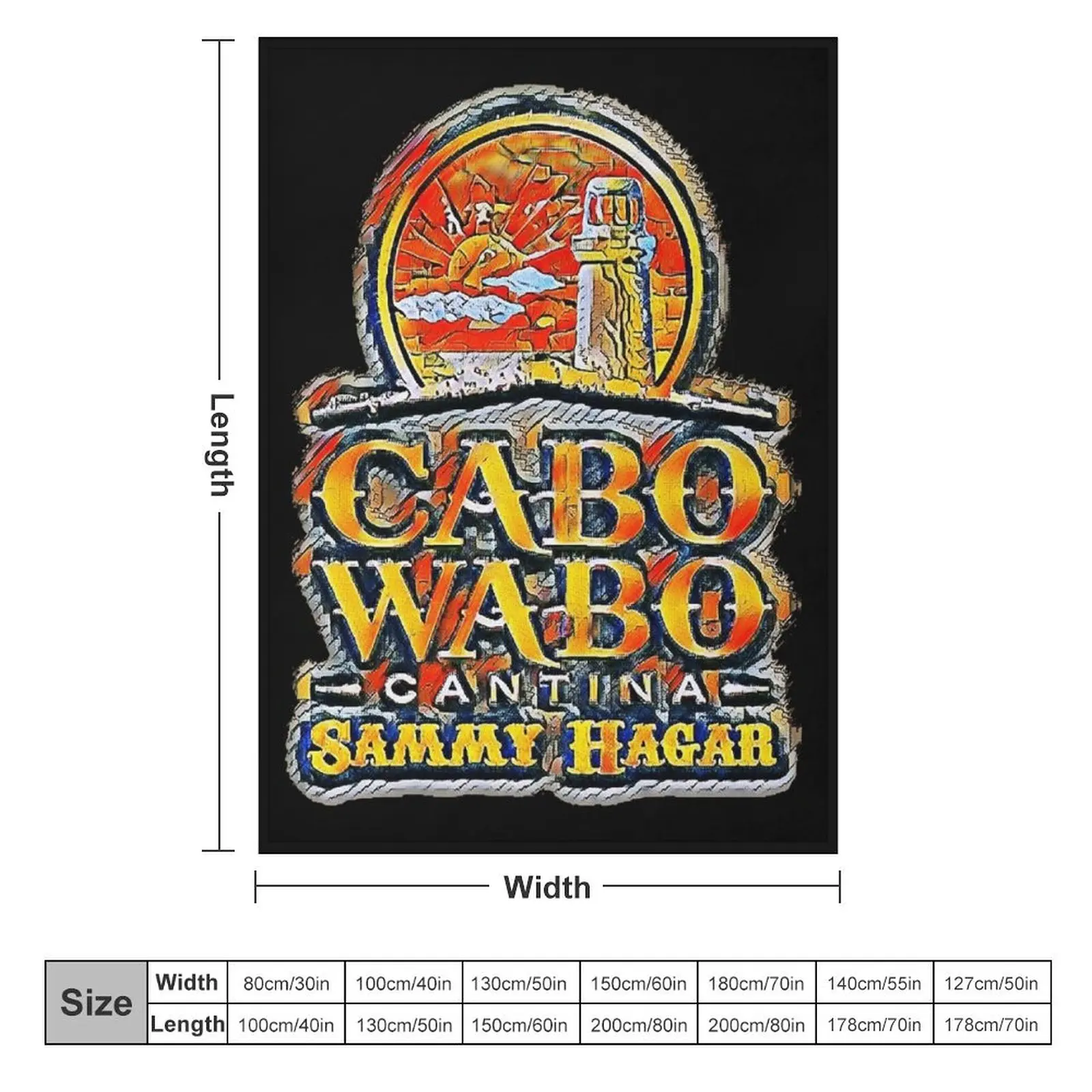 Cabo wabo cantina tequila Throw Blanket for winter Decorative Sofas Flannel Luxury Thicken Blankets