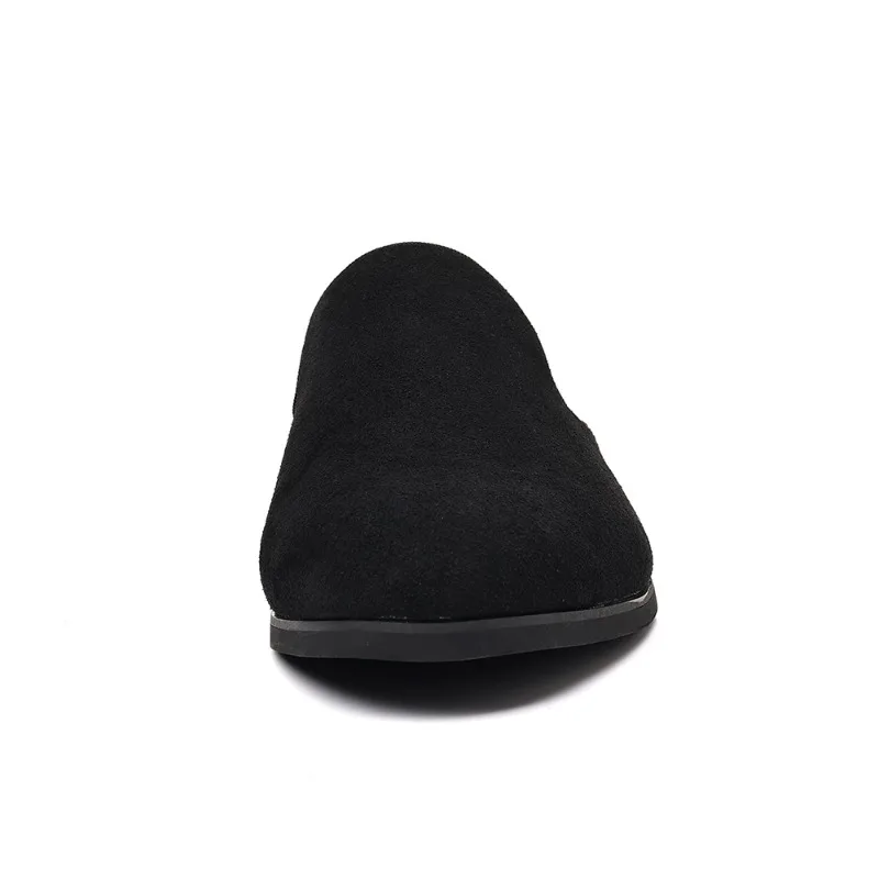 Suede Mules for Man Loafers Formal Slippers for Man Designer Shoes Half Slippers Man Mules Homme Chinelas Para Hombres Pantofole