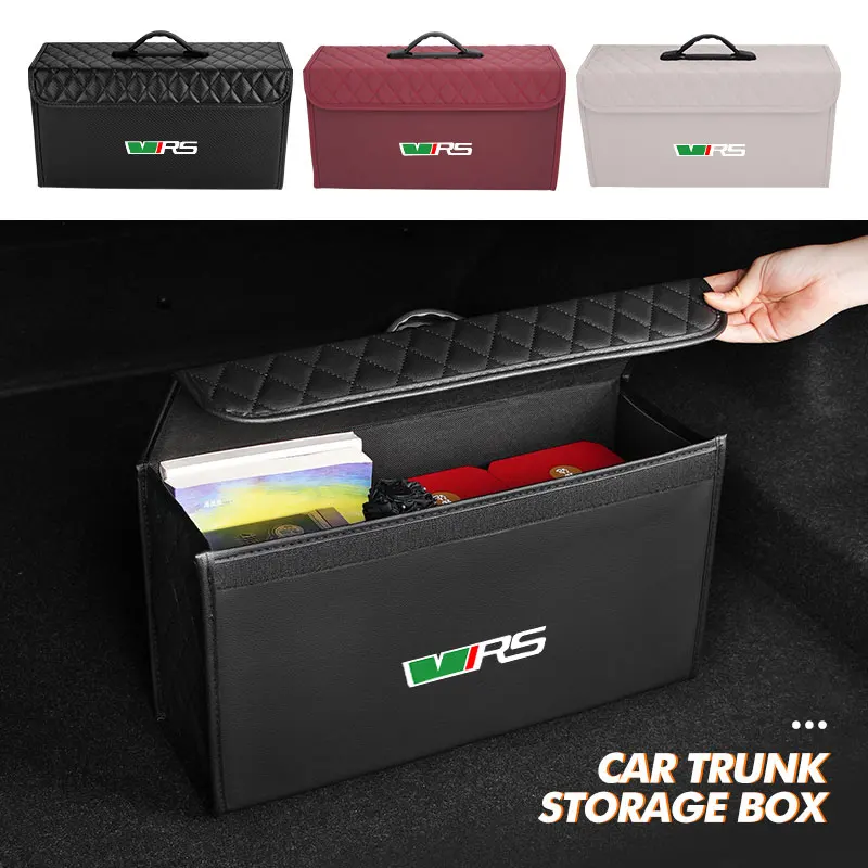 

Car Trunk Storage Box Portable Foldable Multiuse Organizer For Skoda VRS Octavia 2 3 Kamiq MK3 Kodiaq Karoq Superb Fabia