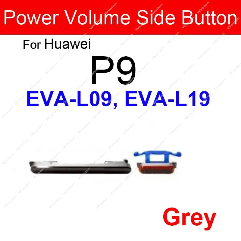 Power Volume Buttons For Huawei P9 EVA-L09 L19 P9 Plus P9 Lite 2016 P9 Lite 2017 Side Power Volume Keys On OFF Keys Repair Parts