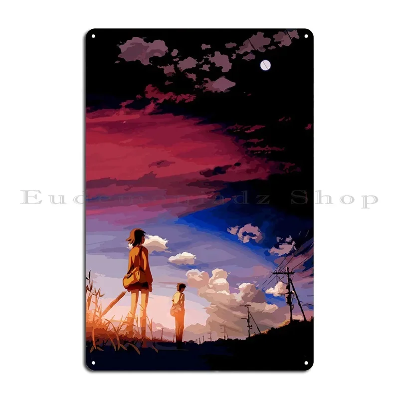 5 Centimeters Per Second Metal Signs Print Pub Club Bar Vintage Cinema Tin Sign Poster