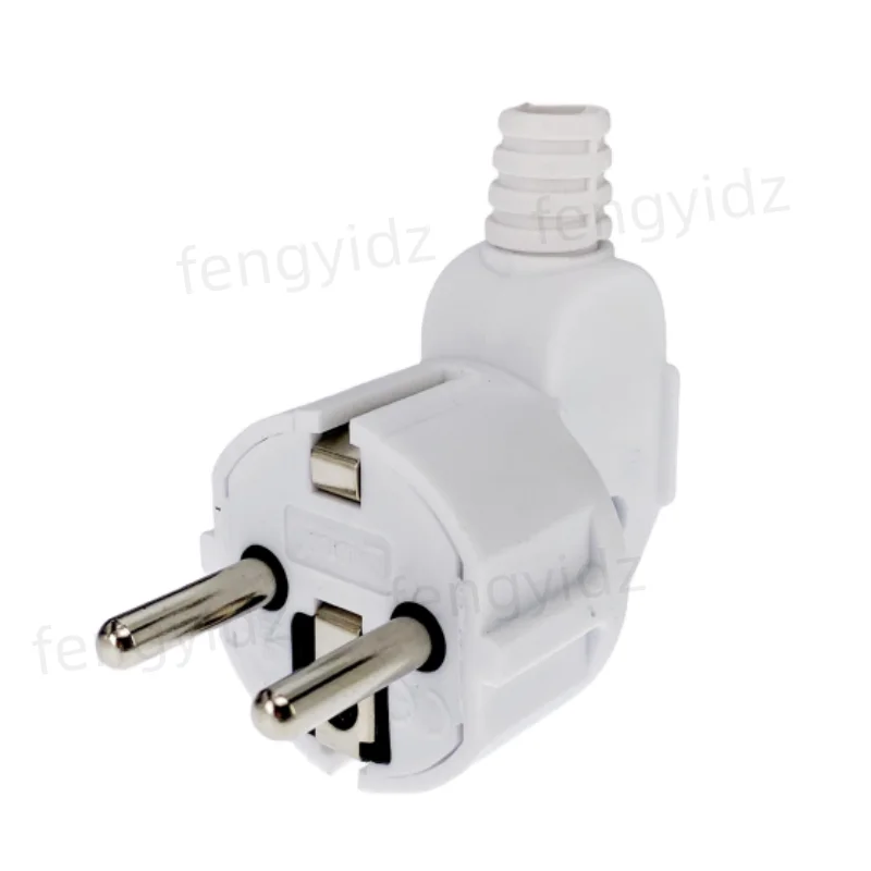 16A EU 4.8mm AC Electrical Power Rewireable Plug Male for Wire Sockets Outlets Adapter Extension Cord Connector Plug